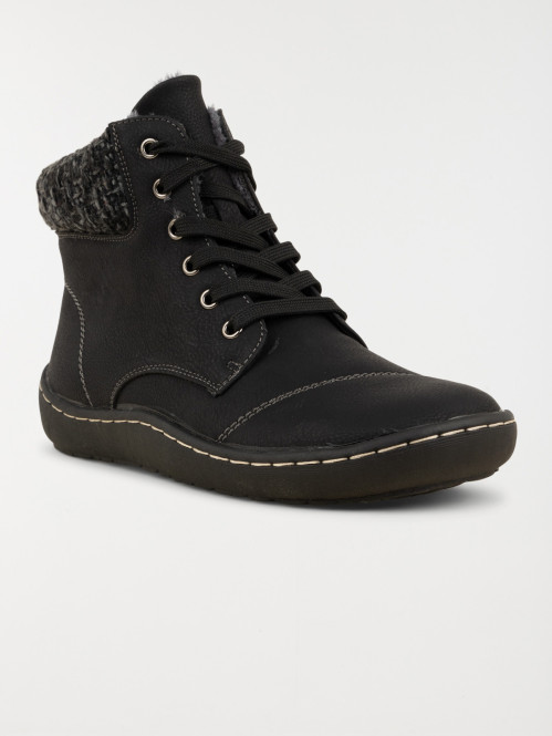 Baskets montantes zippées femme (36-41)
