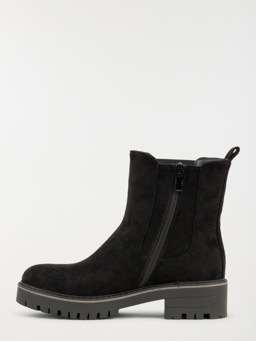 Bottines plates femme noir (36-41)