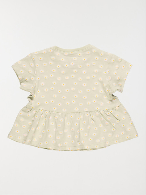 T-shirt imprimé marguerite fille (3-24M) T-shirt imprimé marguerite fille (3-24M)