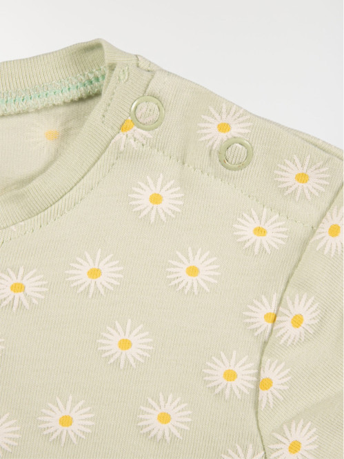 T-shirt imprimé marguerite fille (3-24M) T-shirt imprimé marguerite fille (3-24M)