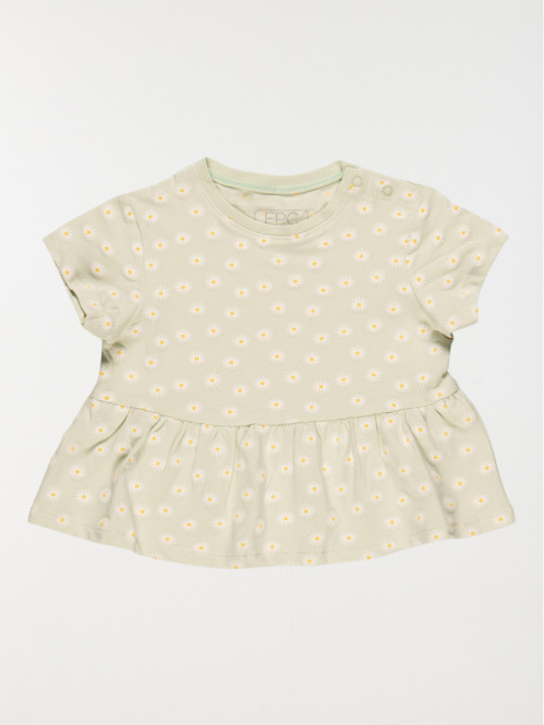 T-shirt imprimé marguerite fille (3-24M)
