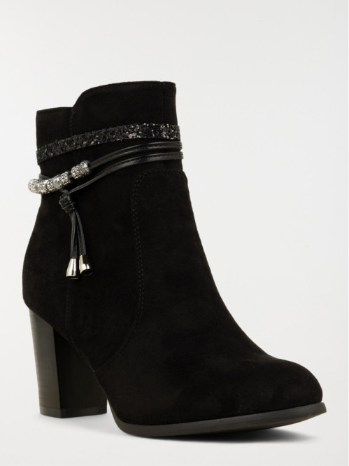 Bottines à talon perles femme (36-41) Bottines à talon perles femme (36-41)