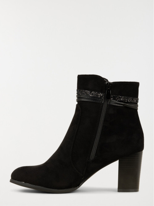 Bottines à talon perles femme (36-41) Bottines à talon perles femme (36-41)