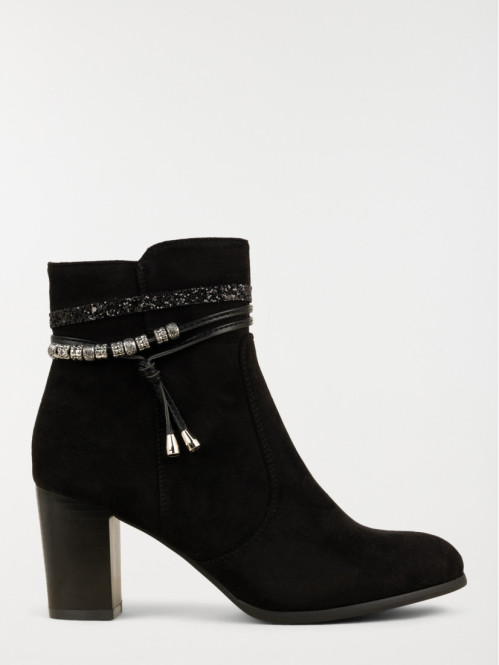 Bottines à talon perles femme (36-41)