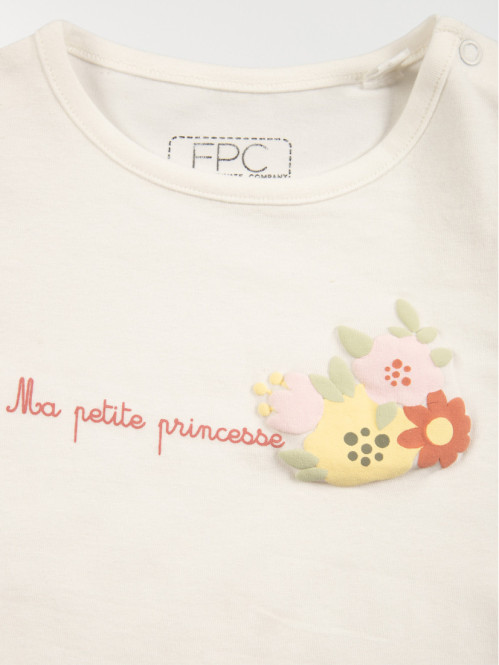 T-shirt petite princesse fille (3-24M) T-shirt petite princesse fille (3-24M)