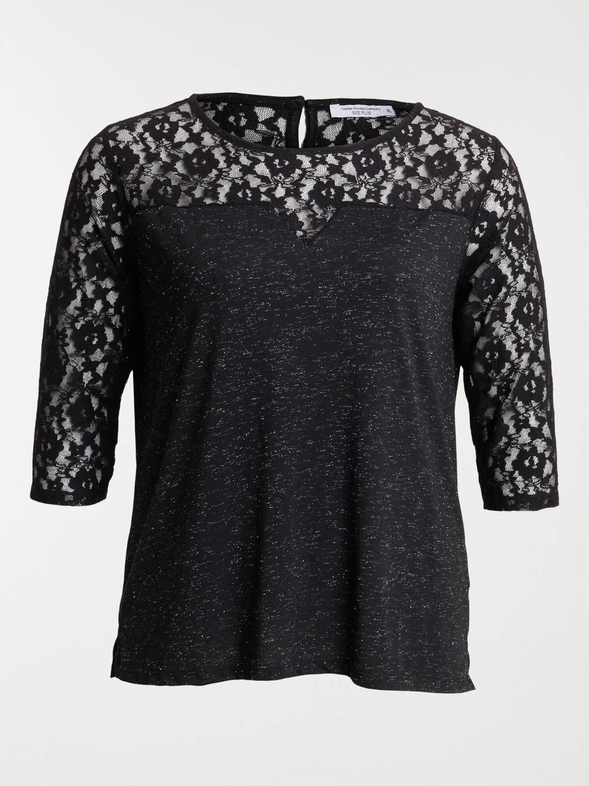 Tee-shirt col rond grande taille femme