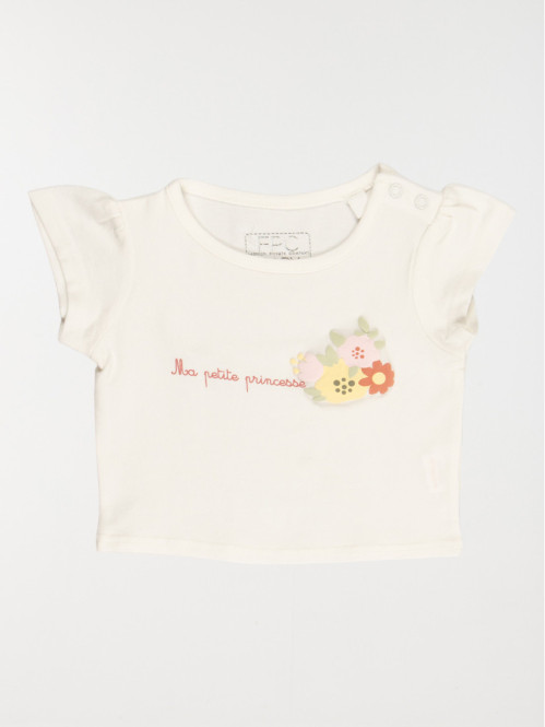 T-shirt petite princesse fille (3-24M)