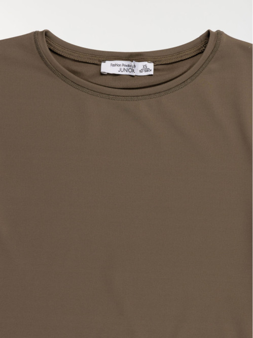 T-shirt vert fougère fille...