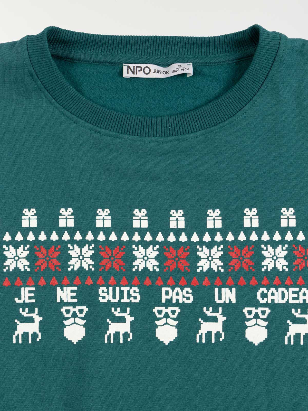 Sweat noël vert garçon (XXS-M) Sweat noël vert garçon (XXS-M)