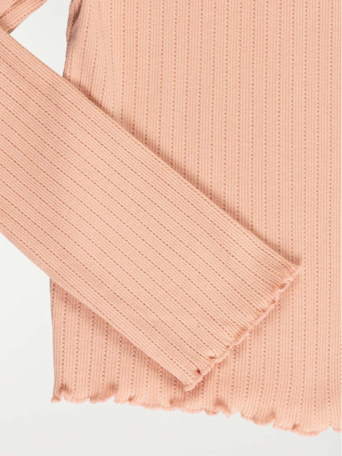 Tee shirt côtelé mistypink fille (3-12A)