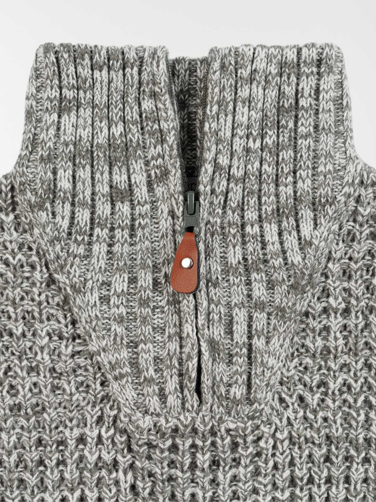 Pull col montant zippé garçon (3-12A)