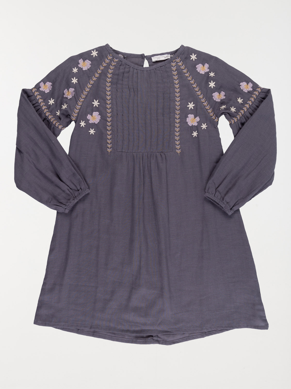 Robe broderies fleurs fille (3-12A)