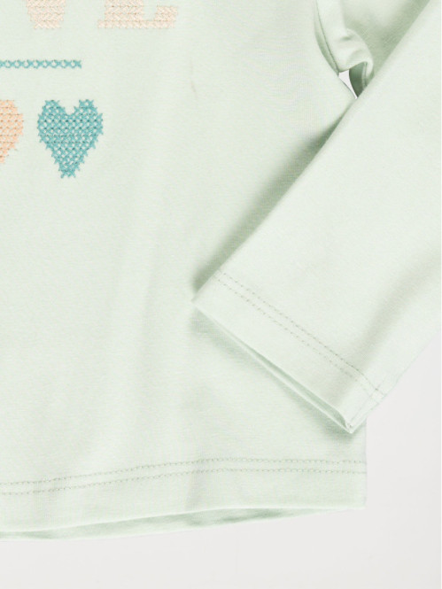 Sous pull fille love coeurs (3-36M) Sous pull fille love coeurs (3-36M)