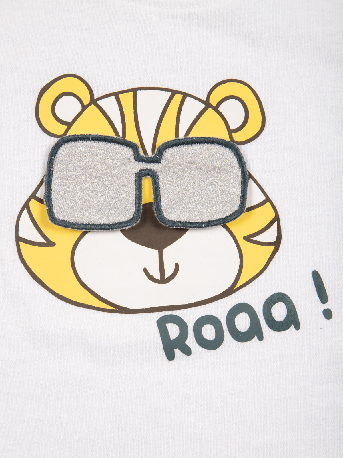 T-shirt tigre lunette 3D garçon (3-24M)