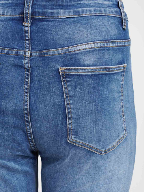 Jean Bootcut Pour Femme Grande Taille – Coupe Ajustée, Extensible, Style Y2K, Confortable Avec Poches