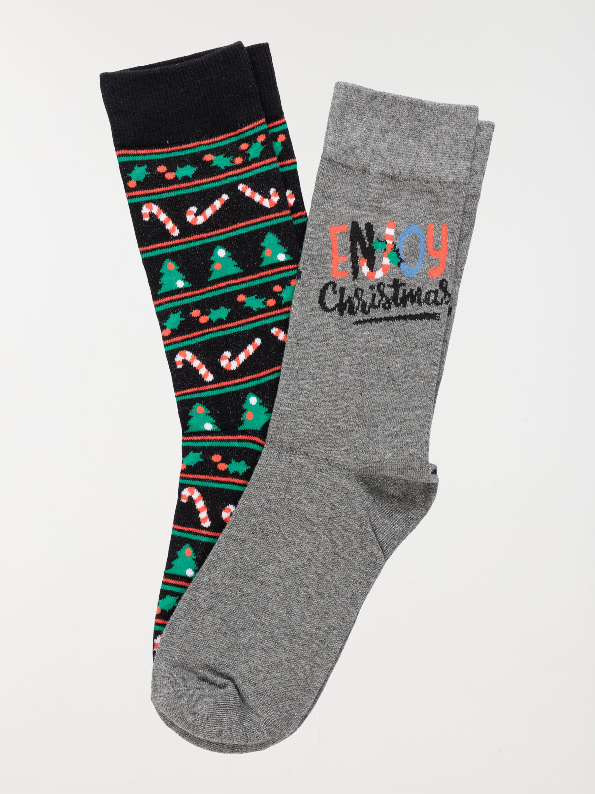 Lot 2 paires chaussettes de noël homme