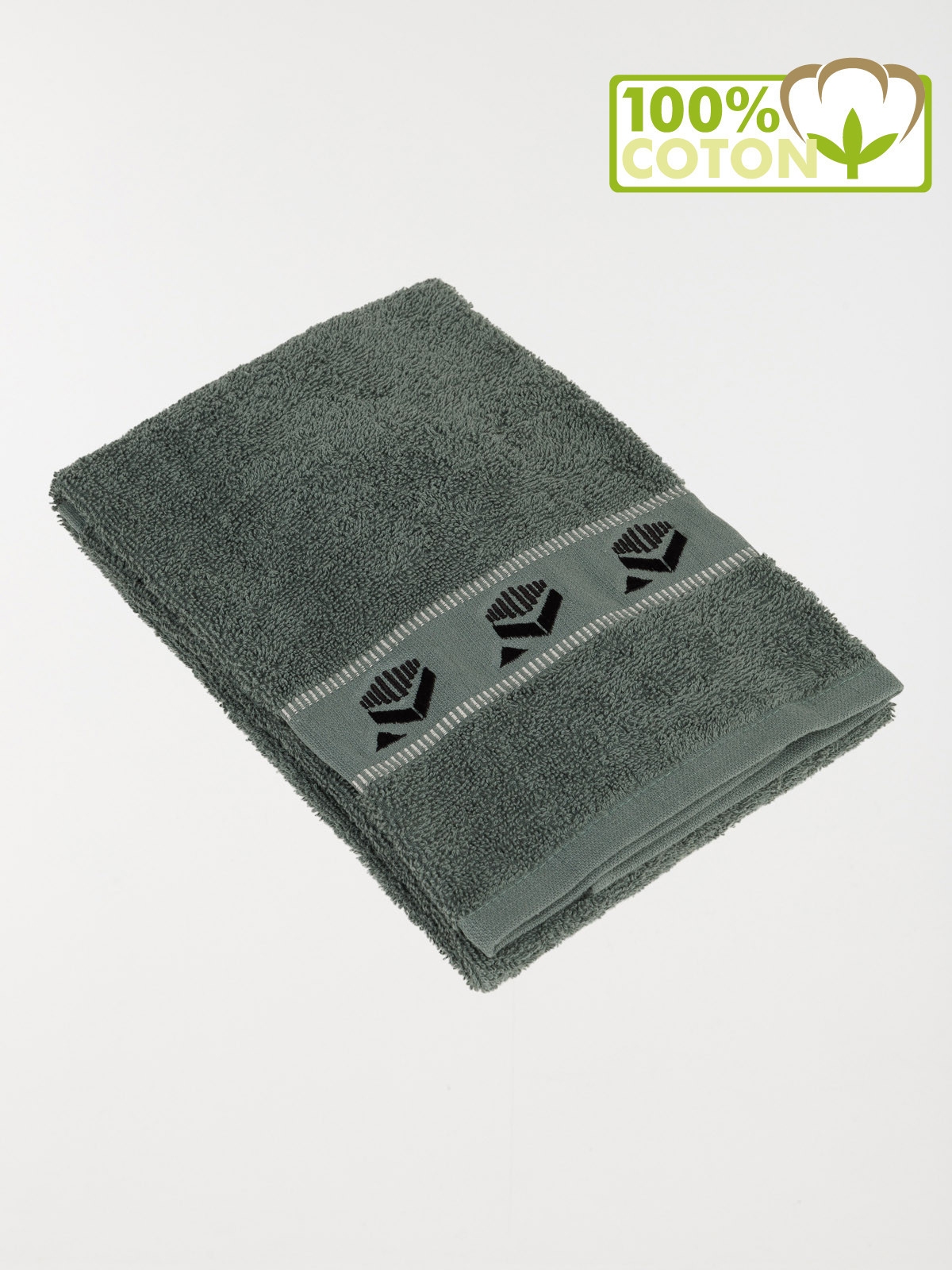 Serviette de toilette kaki