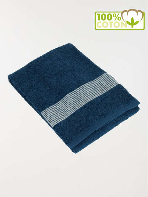 Serviette de toilette bleu