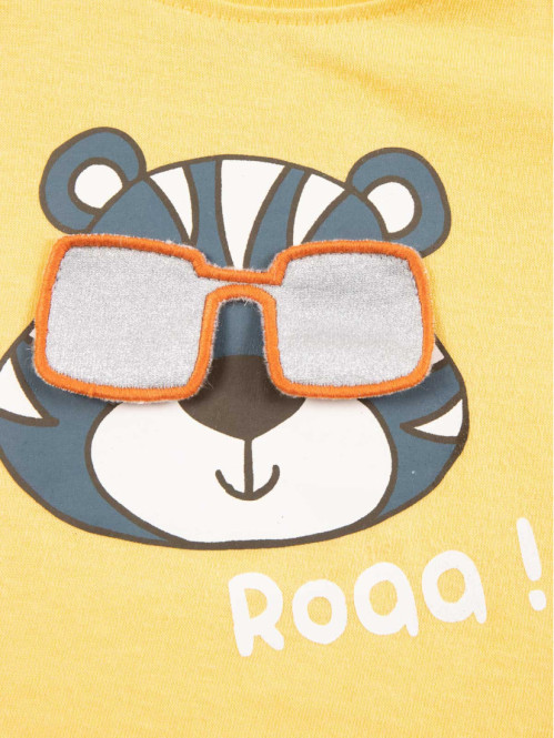 T-shirt lunette 3D tigre garçon (3-24M) T-shirt lunette 3D tigre garçon (3-24M)