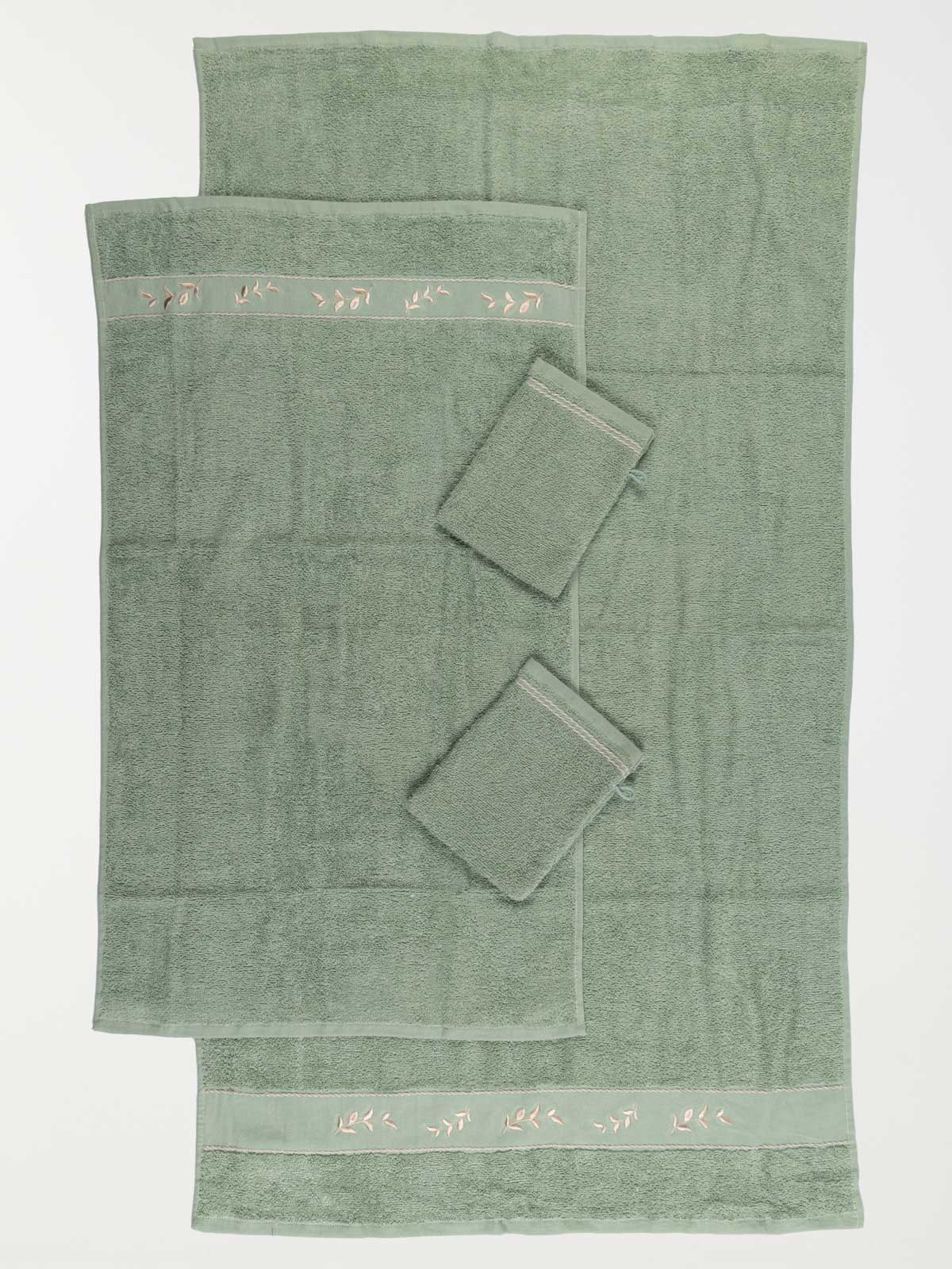 Coffret éponge 4 pièces sauge