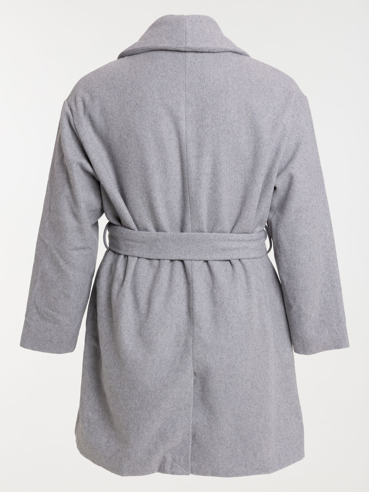 Manteau ceinture grande taille femme