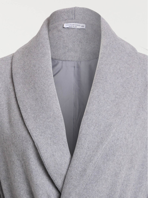 Manteau ceinturé grande...