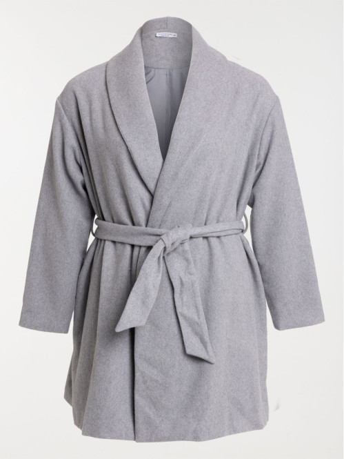 Manteau ceinturé grande...