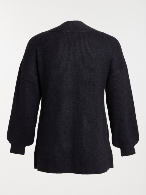 Gilet ouvert noir grande...