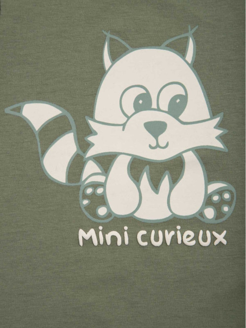 T-shirt kaki imprimé garçon (3-24M) T-shirt kaki imprimé garçon (3-24M)