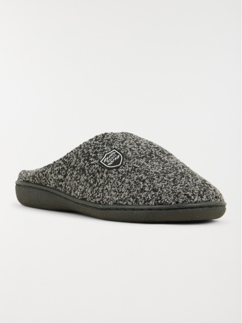 Chaussons mules noires homme (41-46)