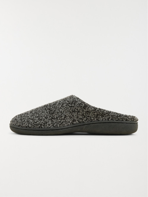 Chaussons mules noires homme (41-46)
