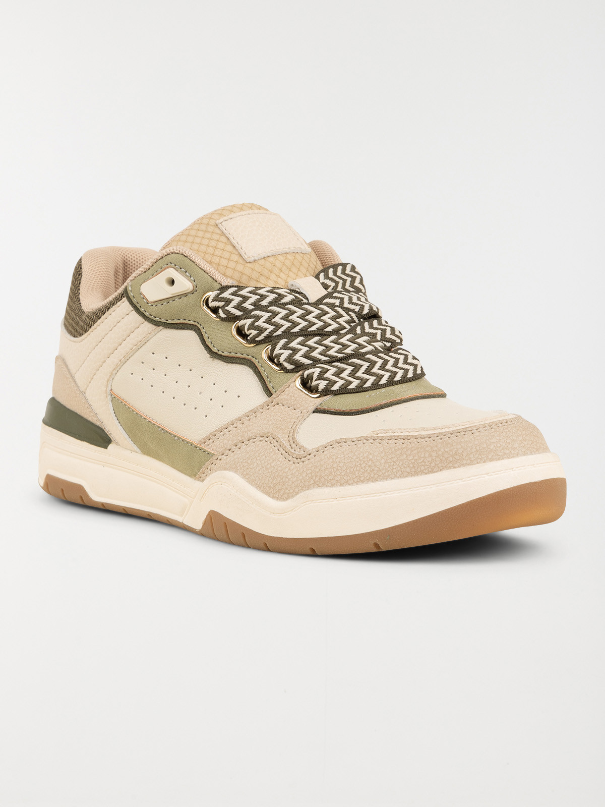 Basket beige et kaki femme (36-41)