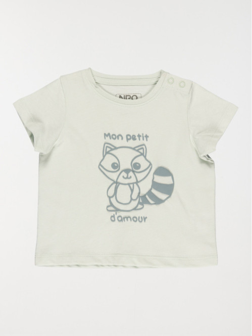 T-shirt papaye imprimé garçon (3-24M)