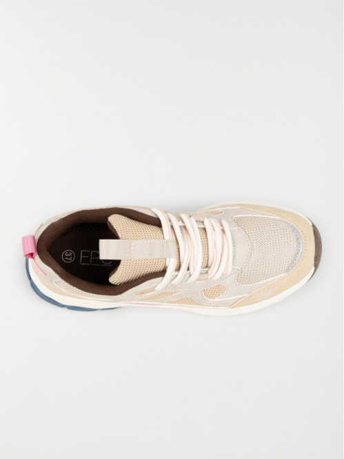 Baskets beiges et roses femme (37-42) Baskets beiges et roses femme (37-42)