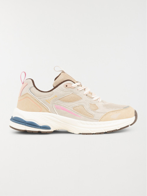 Baskets beiges et roses femme (37-42)