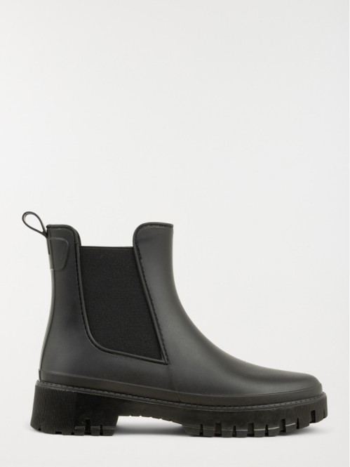 Bottines noires mates femme...