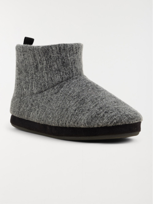 Chausson homme botte gris...