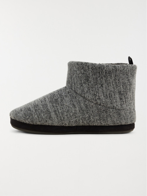 Chausson homme botte gris...