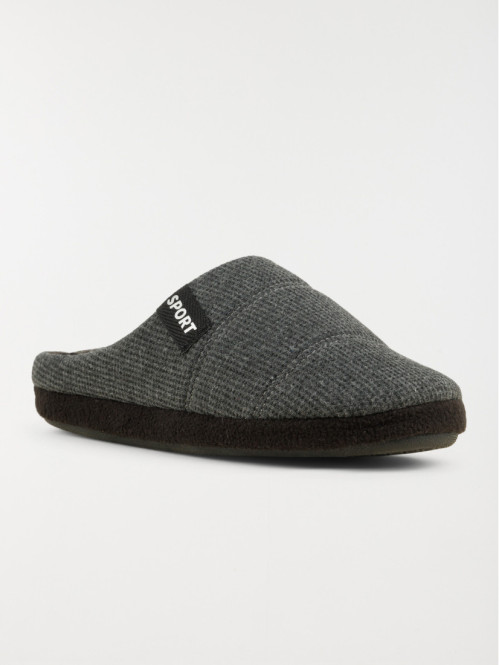 Chausson mule homme gris...