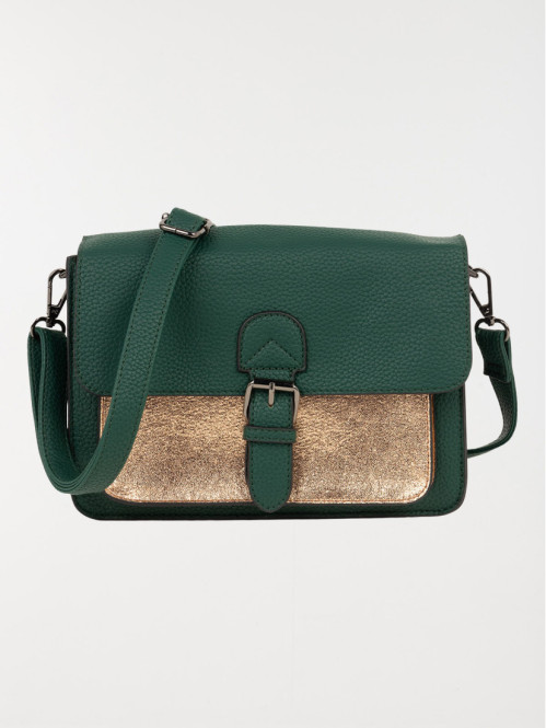 Sac à main rabat détail doré femme Sac à main rabat détail doré femme