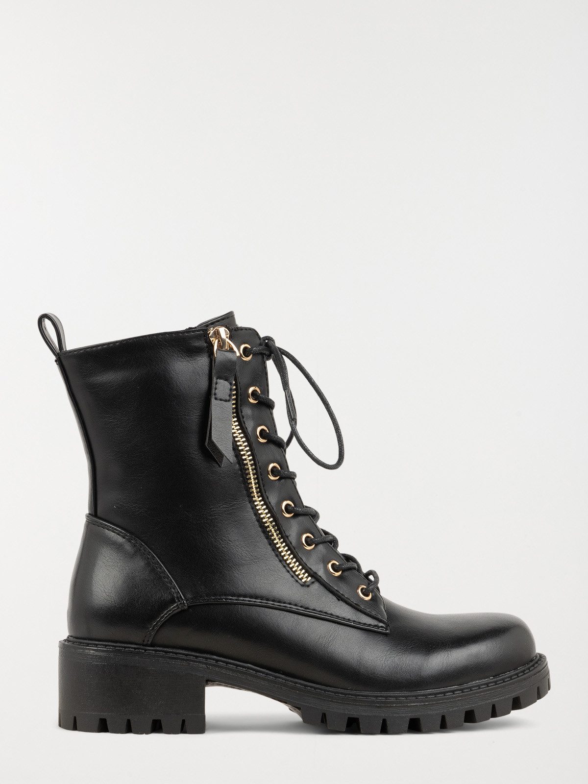 Bottines à lacets noires femme (36-41)