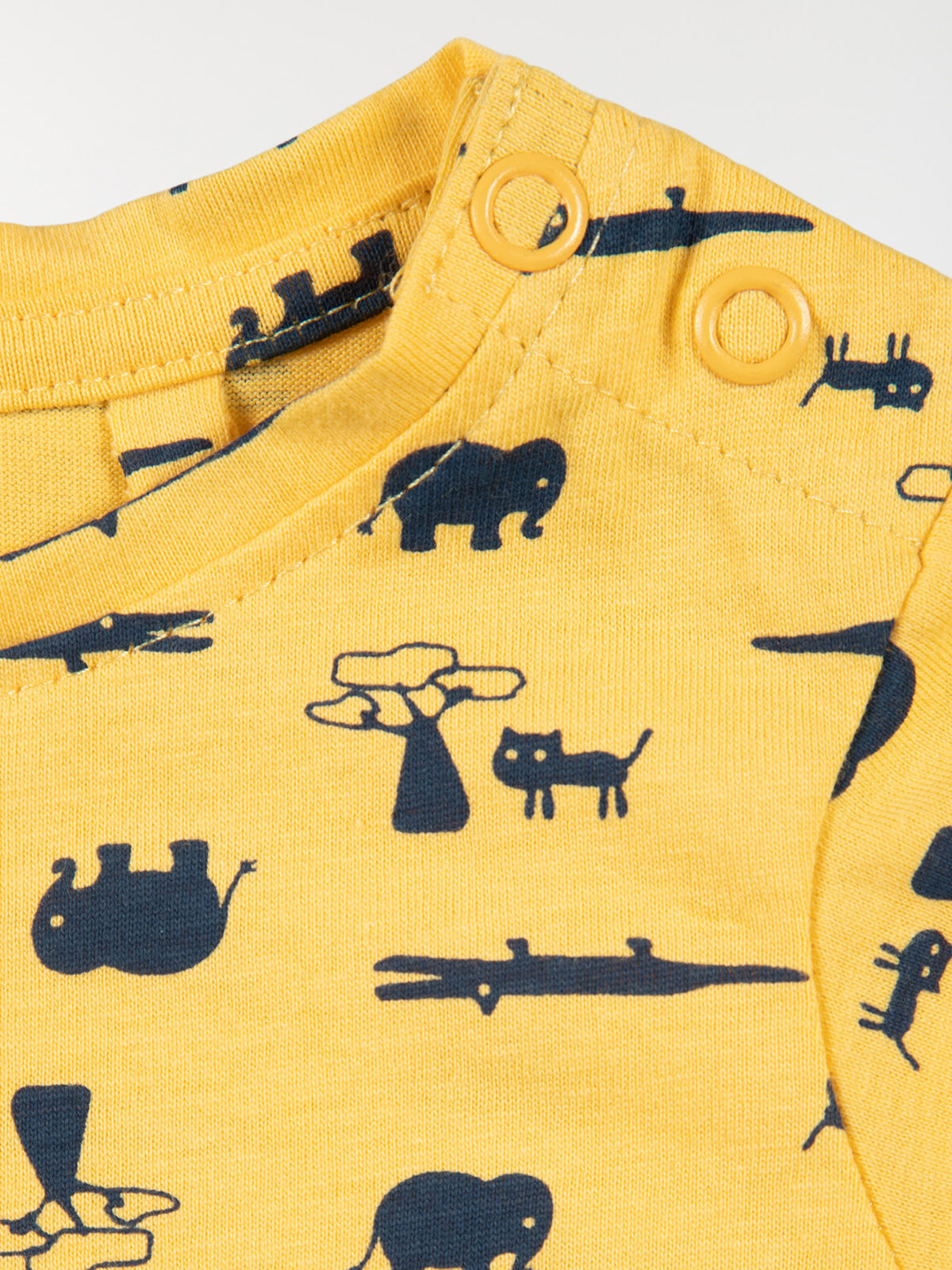 T-shirt motif garçon coloris or (3-24M)