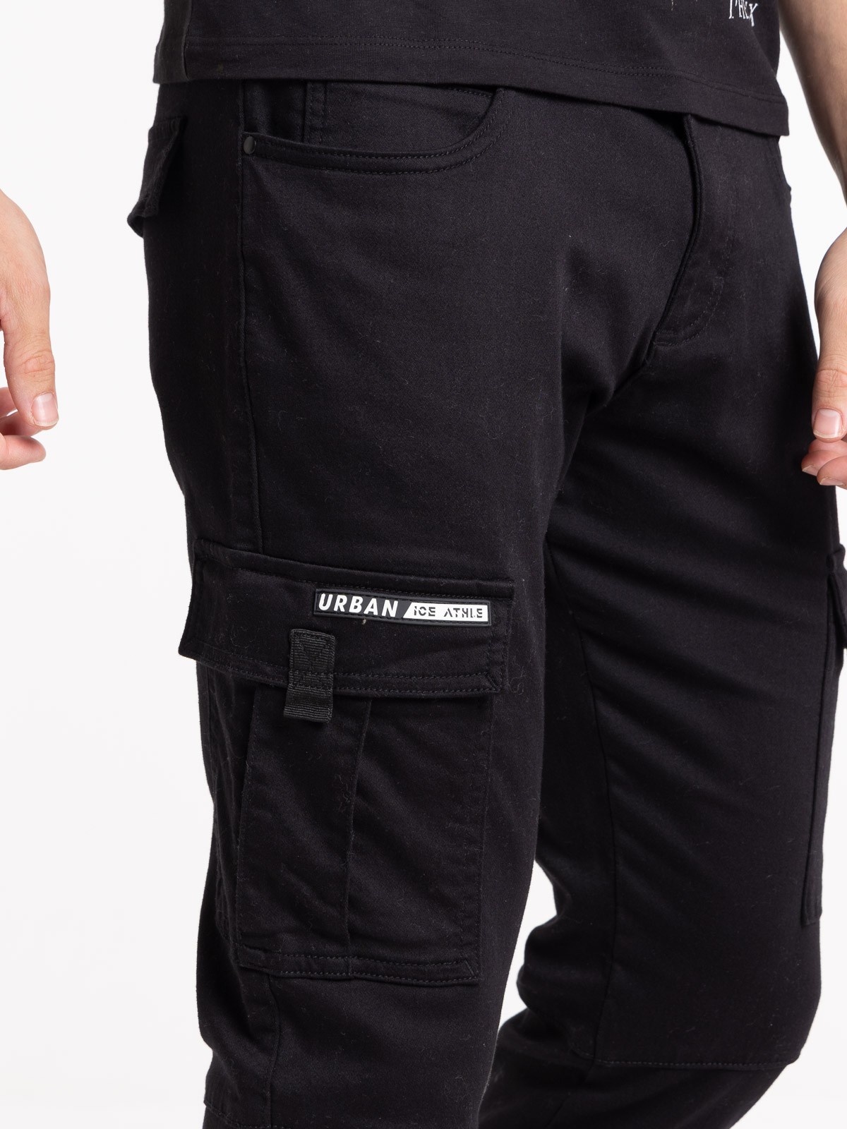 Pantalon cargo noir homme Pantalon cargo noir homme