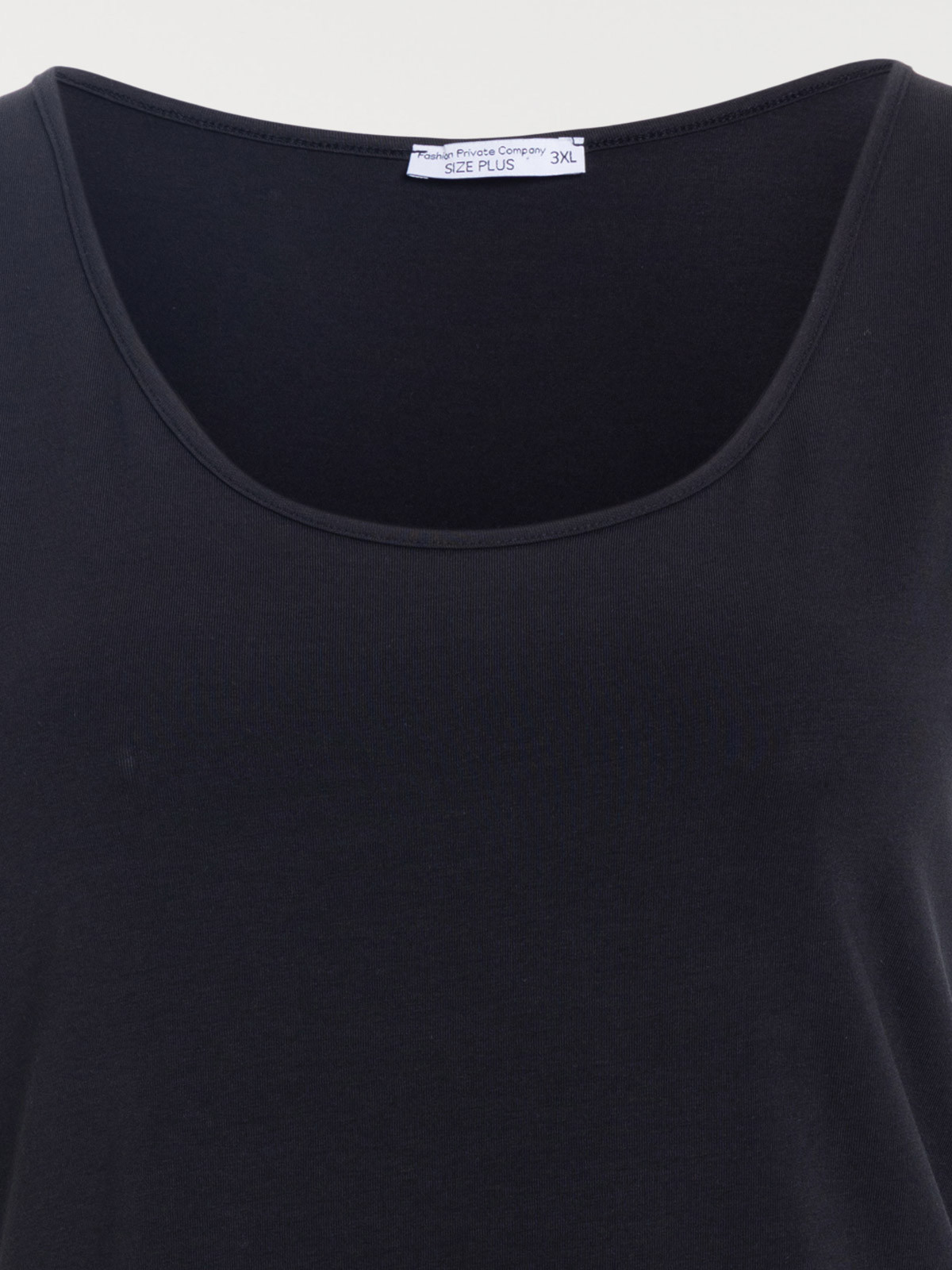 Débardeur noir grande taille femme