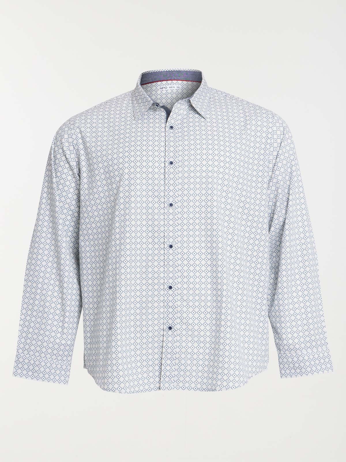 Chemise imprimée grande taille homme