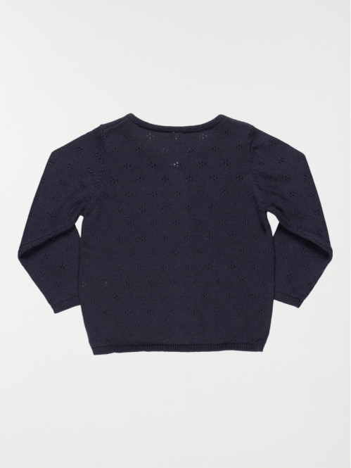 Gilet maille ajourée fille...