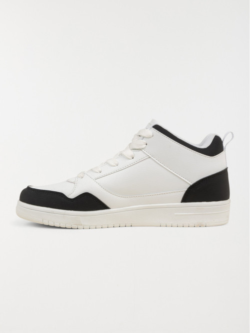 Basket blanche montante femme (36-41)
