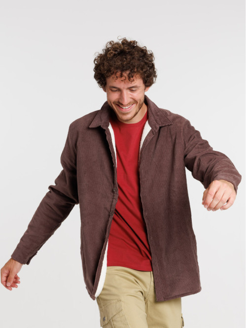 Surchemise velours homme