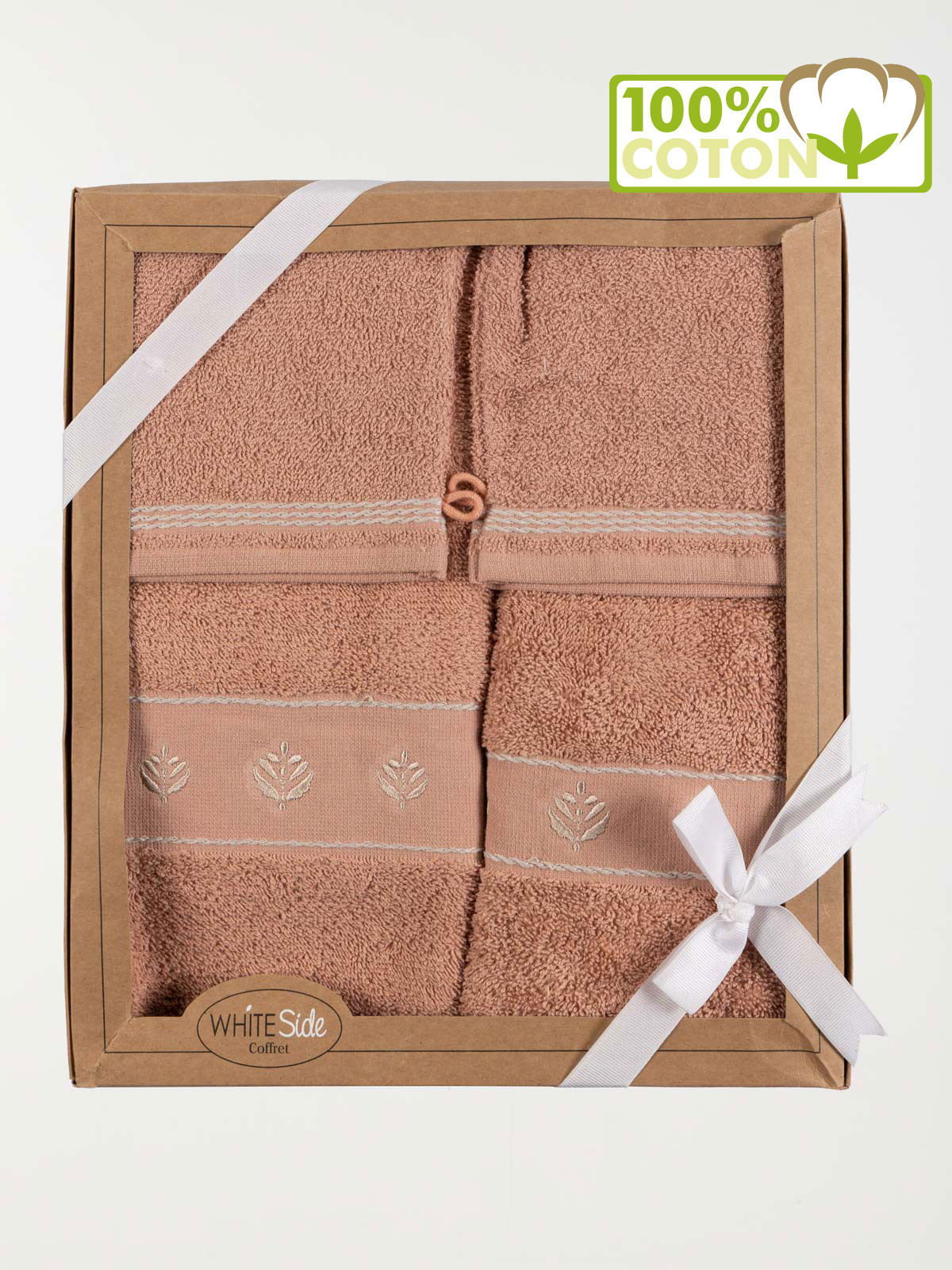 Coffret éponge 4 pièces rose