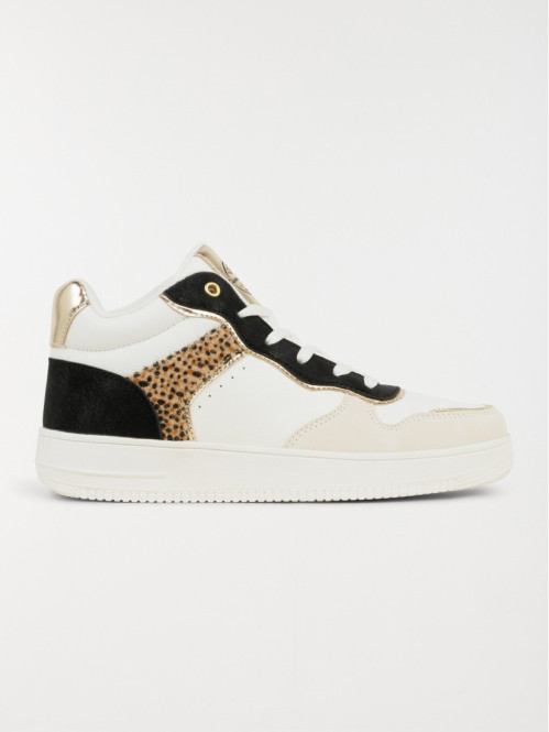 Basket montante léopard femme (36-41)